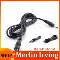 Merlin Irving Shop 1/1.5/3/5/10M DC Male Female Extension Cables 3.5*1.35mm AV Video Camera Adapter Connector Plug CCTV