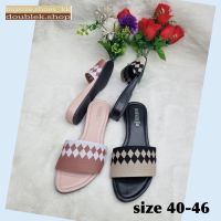 size 40-46...ไซส์ใหญ่ แตะหน้าสวม  เสริมส้น  (จัดส่ง 3-5 วัน)