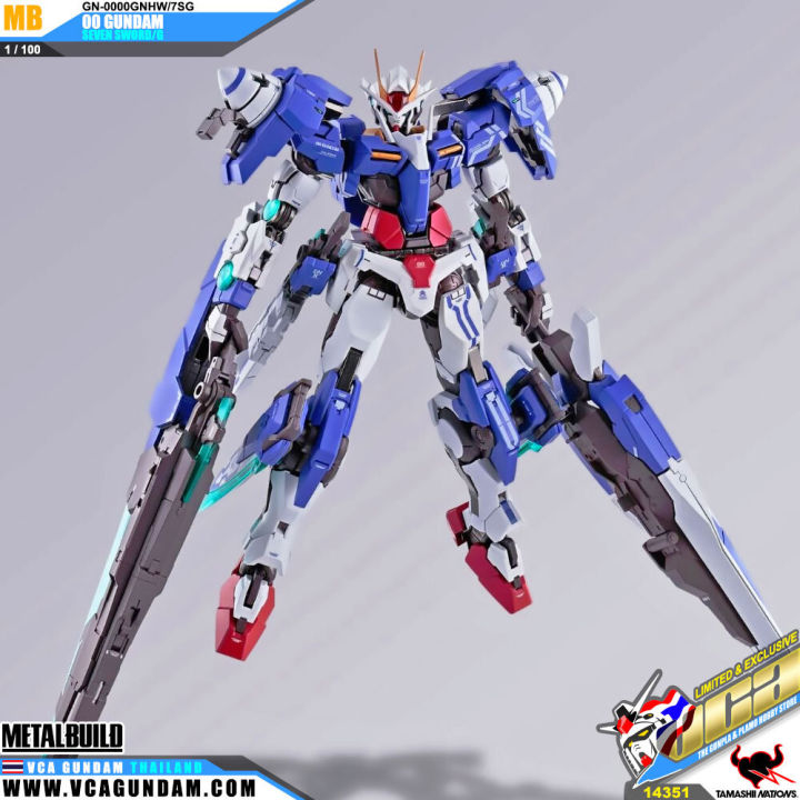 bandai-tamashii-nations-metal-build-00-gundam-seven-sword-ver-หุ่นโมเดลฟิกเกอร์โครงเหล็ก-vca-gundam