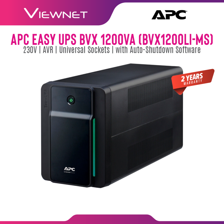 Apc Bvx Li Ms Easy Ups Bvx Va With V Avr Universal Sockets With Auto Shutdown