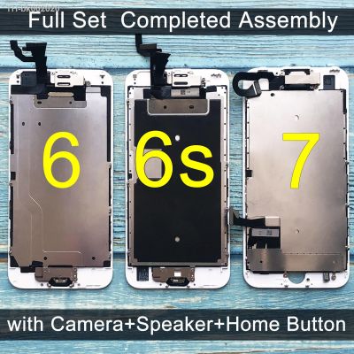 ☌ For iPhone 6 LCD Full set Assembly Complete Touch For iPhone 6S Screen Replacement Display For iphone 7 lcd camera home button