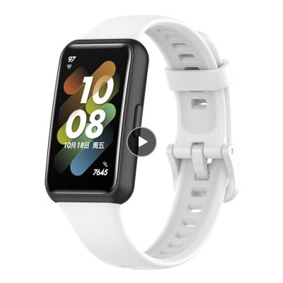 ♟ Miękka wygodna silikonowa bransoletka dla Huawei bransoletka 7 z silikonowym paskiem do zegarka 7 Band dla Huawei Watch7