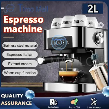 DMWD MINI Espresso Coffee Maker 5Bar Italian Pump Pressure Steam Milk  Frother Foam Bubble Machine Automatic