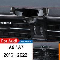 ที่วางโทรศัพท์ในรถสำหรับ Audi A6 A7 2012-2022 C7 C8ระบบนำทางด้วยแรงโน้มถ่วงแบบพิเศษมีที่ยึดโทรศัพท์มือถือเคสไอแพดแบบตั้งได้360องศา