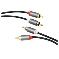 Gold-Plated 2RCA To 2 RCA Male To Male RCA Audio Cable Amplifier Audio Cable 1m 2m 3m For Home Theater DVD TV CD Soundbox q1