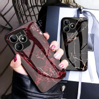 เคสมือถือใหม่สำหรับ Realme C53 C55 C55NFC กระจกนิรภัยสุดหรูคุณภาพสูงหินอ่อนเคสใส่โทรศัพท์ Realmec53ฝาครอบโทรศัพท์2023 Realme C55 NFC