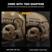 ;[=- Tactical Rotation Helmet Headphone Rail Adapter Bracket For OPS Core ARC And Team Wendy M-LOK Rail Headphone Accessories