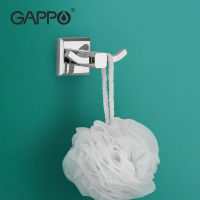 2021GAPPO 304 Robe Hook Bathroom Towel Hooks Mounted Wall Hook Towel Hook for Bath Stainless Steel Coat Hook hardware accessories