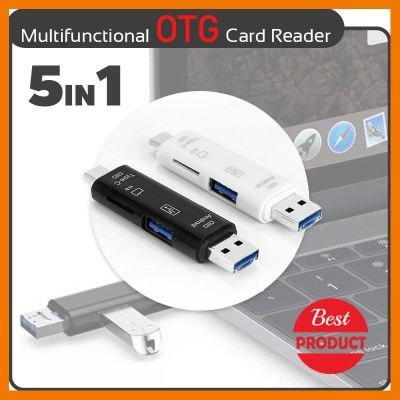 HOT!!ลดราคา 5 in 1 USB 2.0 Type C / USB / Micro USB SD TF Memory Card Reader OTG Adapter ##ที่ชาร์จ แท็บเล็ต ไร้สาย เสียง หูฟัง เคส Airpodss ลำโพง Wireless Bluetooth โทรศัพท์ USB ปลั๊ก เมาท์ HDMI สายคอมพิวเตอร์