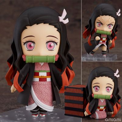 ใบมีดปีศาจ GSC Nendoroid Stovedoor Tanjiro 1194 祢豆子 Q 版 Face ตุ๊กตาโมเดลมือเปลี่ยนหน้าได้