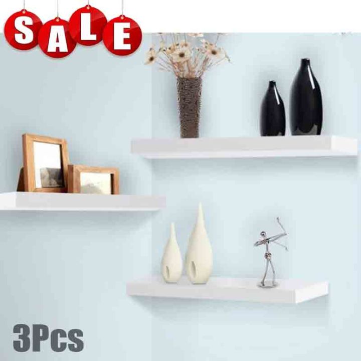 1pc Wall Shelf With Divider, Adhesive Wall Mounted Hanging