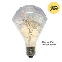 หลอดไฟ LED Diamond Fairy สี Warm White (แพ็คละ 6 หลอด)