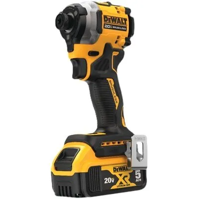 ของแท้-100-dewalt-ไขควงไร้สาย-dcf850-ไขควงกระแทกไร้แปรงถ่าน-มาพร้อมกับแบตเตอรี่ลิเธียม-20v-สองก้อน-เครื่องมือไฟฟ้า