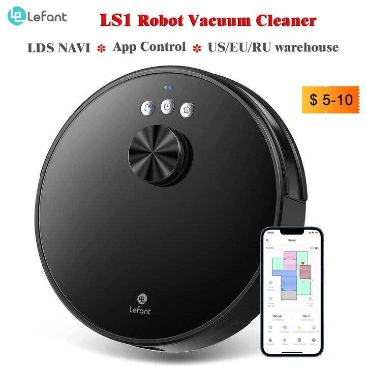 Lefant LS1 Robotic Robot Vacuum Cleaner LDS Lidar Navigation RealTime
