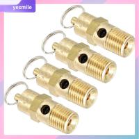 YESMILE 2Pcs NPT ตัวผู้ วาล์วนิรภัย 1/4 ความดันความดันสูง วาล์วไอเสียออก ชุดเซ็ต การควบคุมการ วาล์วปล่อยน้ำ PSI หลายหน่วย