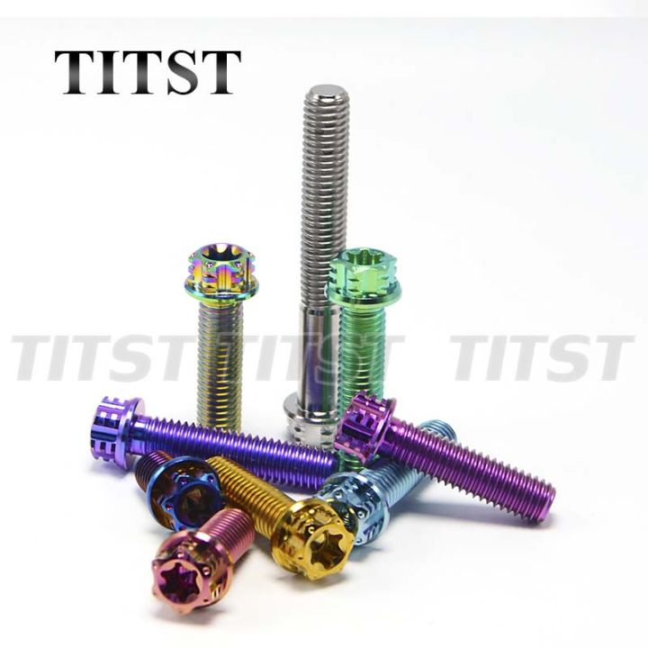 m8-titst-สกรูไททาเนียม-torx-ภายนอก12จุดสกรูหัวจาน15-60มม