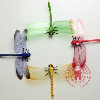 14cm 3D Simulation Dragonfly Home Decoration Creative Crafts Decal Bottle Gardening Decor Baby Birthday Party Room Wall Stickers Wall Stickers  Decals