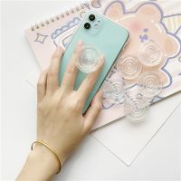 Transparent Round Foldable Grip Tok Socket Stretch Phone Holder Talk Finger Ring Holder for Iphone Huawei Xiaomi Ring Grip