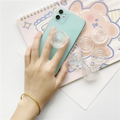 Transparent Round Foldable Grip Tok Socket Stretch Phone Holder Talk Finger Ring Holder for Iphone Huawei Xiaomi Ring Grip