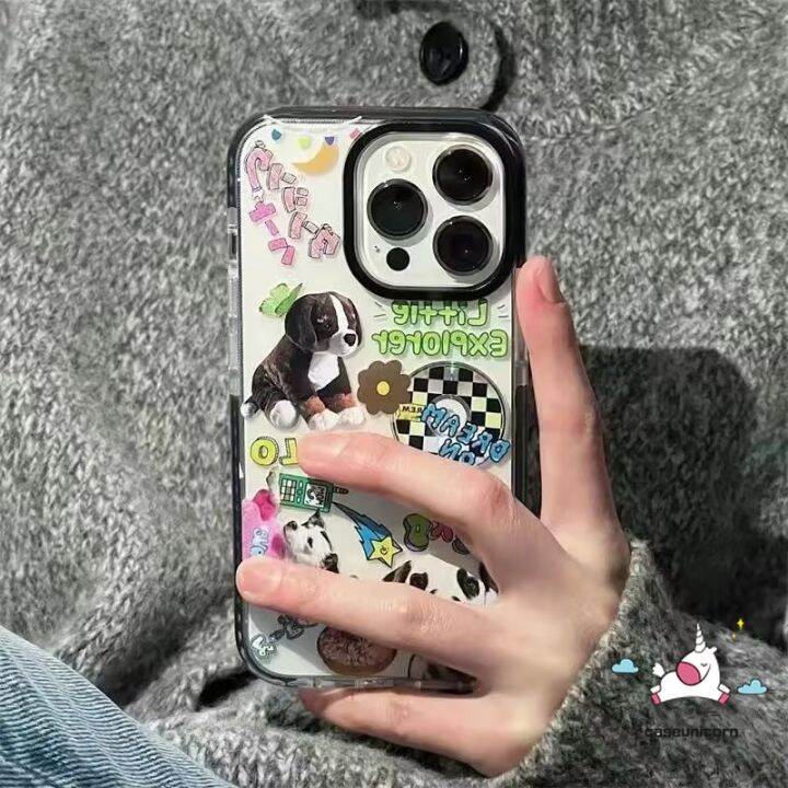 เคสบล็อกตัวอักษรปริศนาป้ายการ์ตูนใช้งานได้กับ-iphone-13-xr-11-14-12-pro-max-7-8-plus-x-xs-max-14-13-pro-เคสกันกระแทกมือถือเคสนิ่มสำหรับผีเสื้อหัวใจแห่งรักลูกสุนัขน่ารักใส