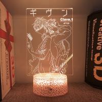 Given Bl Anime Figure 3d Led Lamp For Bedroom Mange Acrylic Rechargeable Night Lights Bedside Table Room Decor Holiday Gift