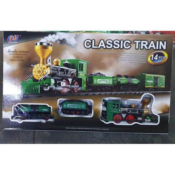 sa1415 piece Classic Train Set with Sound and Smoke Lazada PH