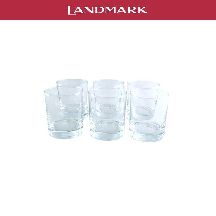Landmark Hooga Rock Glass Tumbler 210ml Set of 6 Lazada PH