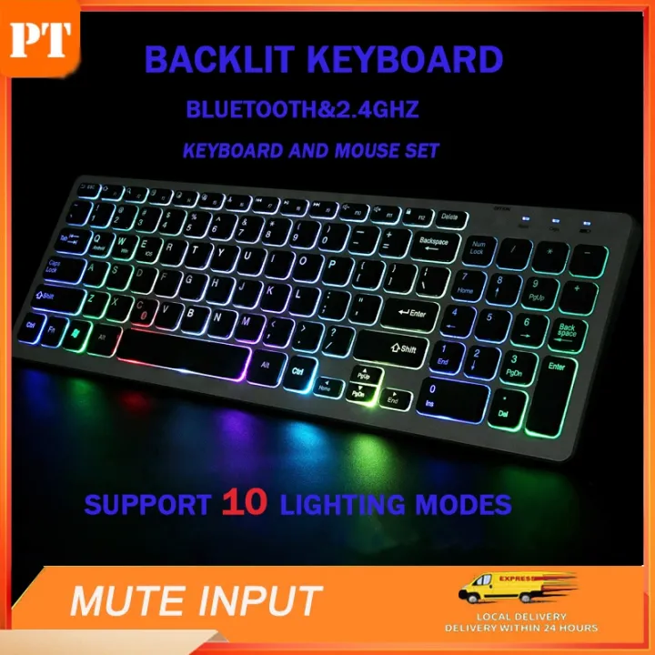 Philippine spot new New RGB backlight Rechargeable Wireless Bluetooth