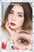 ⚡️ มีค่าสายตา ⚡️ลายดังTiktok คอนแทคเลนส์ Montra Lens มนตรา Tisha Brown  Gray  แบบบิ๊กอายตาโต สายตาปกติ และ ค่าสายตาสั้น