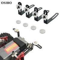 4PCS RC Car Shell Body Mount Metal L-Bracket with Magnet for 1/10 RC Crawler Car Axial SCX10 90046 D90  Power Points  Switches Savers