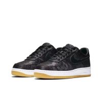 รองเท้าผ้าใบผช Fragment Design×CTOT×Nike Air Force 1 Low Black Silk Tear Le Low รองเท้าผ้าใบ Unisex สีดำ รองเท้าผ้าใบผู้ชาย