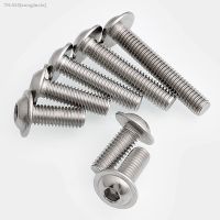 ✱✻ 1/5/10/50pcs M3 M4 M5 M6 M8 A2 304 Stainless Steel Hex Hexagon Socket Allen Half Round Button Flange Head With Washer Screw Bolt