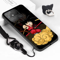 เคสโทรศัพท์เคสสำหรับ Realme Narzo 50A Realme Narzo 50A Prime (แหวนใส่นิ้ว + สายคล้อง) Dragon ซุนโกคู Goku เคสโทรศัพท์เคสโทรศัพท์ป้องกัน TPU ซิลิโคนนิ่มกันกระแทก