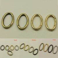 2PCS Metal Gate Spring Oval Ring Buckles Clips Carabiner Purses Handbag Hook