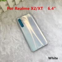 X 2ที่อยู่อาศัยสำหรับ Realme X2 / XT 6.4 "ฝาหลังกระจกแบตเตอรี่แทนที่ประตูเคสด้านหลังโทรศัพท์ + กาวโลโก้