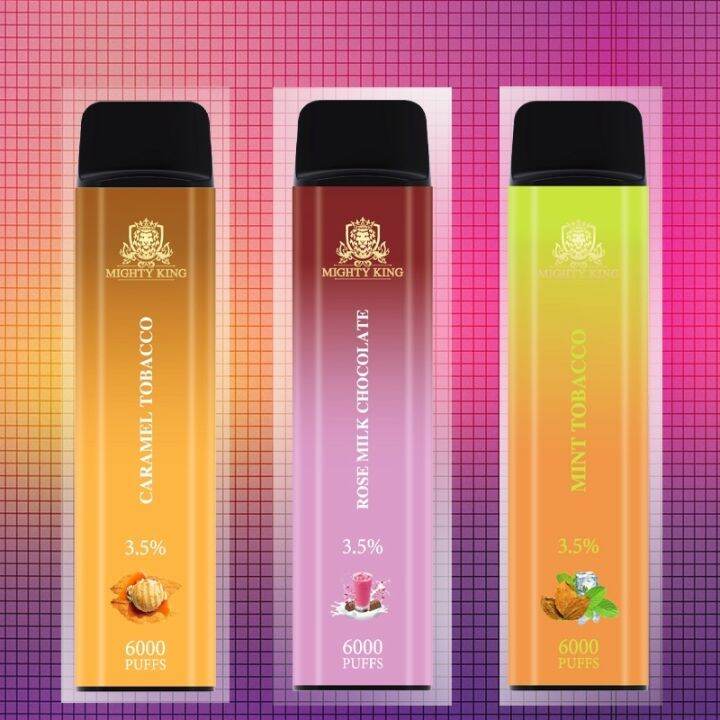 MIGHTY KING 6000 PUFFS RECHARGEABLE DISPOSABLE DEVICE PODS MODS Lazada PH