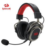 REDRAGON H710 Pro Helios หูฟังสำหรับเล่นเกมการตัดหูฟังพร้อมไมโครโฟนตัดเสียงรบกวน,7.1 USB รอบทิศทางหูฟังสำหรับคอมพิวเตอร์หูฟังควบคุม EQ