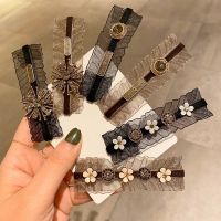 【cw】 Delicate Hair Pin Female Beads Barrette Temperament Hairclip Womens Jewerly Accessories 1