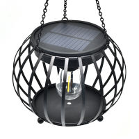 2PCS Solar LED Lantern Light Outdoor Waterproof Garden Lawn Lamp Metal Decoration Hanging Lawn Lamp LED Light Solar Lantern