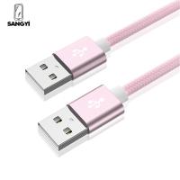 SANGYI กล้อง Webcom 1ม./1.5ม./2ม. สำหรับเครื่องกระจายความร้อนแบบ USB ต่อ USB ต่อสาย USB ตัวขยาย USB สายพ่วงเปลี่ยนเป็น USB เพศผู้ของผู้ชาย