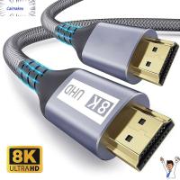 CAIMAKEU สาย HDMI ระดับพรีเมียม48Gbps 4K120Hz 8K 60HZ HD รองรับ2.1