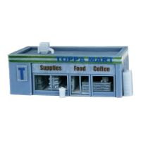 Outland Models Railway Scenery Convenience Store &amp; Accessories 1:220 Z Scale