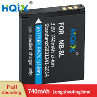 HQIX สำหรับ Canon A3000 A3100 A2200 A3200 A3001 PC1475 PC1589 PC1474 PC1585 PC1590กล้อง NB-8L แบตเตอรี่ที่ชาร์จ8LH