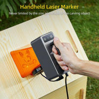 LaserPecker 2 Handheld Laser Engraver Marker Engraving &amp; Cutting Machine Portable With Adjustable Lifting 5W Compress Spot Fast Focus Wireless APP Control Protective Cover Goggle 100X2000Mm Work Area For Carving Metal 304 Stainless Steel Leather Bamboo