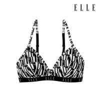 ELLE Lingerie บราสามเหลี่ยมมีฟองน้ำสไตล์ Summer Bra คอลเลคชั่นลายพิมพ์โลโก้กราฟฟิค รุ่น LB4725