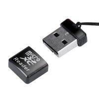 Usb 2.0มินิการ์ดรีดเดอร์ขนาดเล็กสีดำ USB 2.0ไมโคร SD/sdxc บัตร TF อะแดปเตอร์สำหรับตัวอ่าน