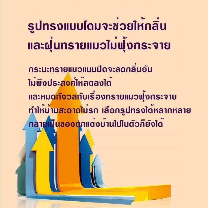 ห้องน้ำแมว-พร้อมที่ตักทราย-มีฝา-มีที่หิ้วพกพาไปได้สะดวก