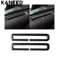 KANEED 2 PCS รถ USA สีคาร์บอนไฟเบอร์ประตู Air Outlet สติกเกอร์ตกแต่งสำหรับ Ford Mustang 2015-2017