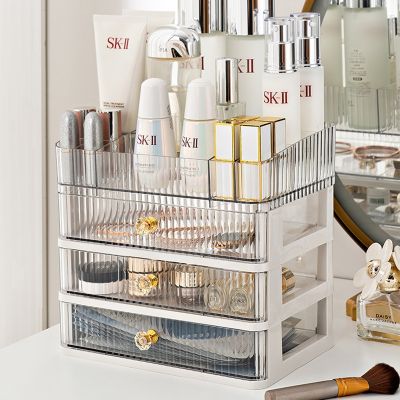 【jw】●✷  Storage Products Makeup Transparent Cosmetics Desktop Table Bedroom Dressing Comb