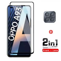 [ส่งจากไทย] 2in1 OPPO A93 ฟิล์มเลนส์กล้อง + ฟิล์มกระจกเต็มจอขอบดำ ฟิล์มกันกระแทก